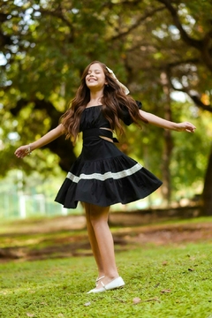 Vestido Flor Preto - loja online