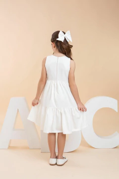 Vestido Beatrice Off White - Querida Menina