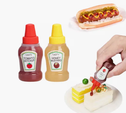 Kit 2 mini bisnagas para molhos