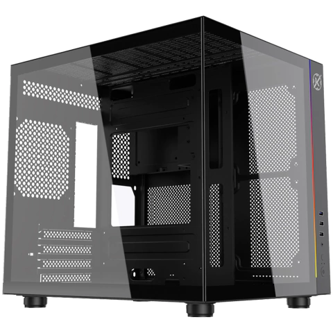 GABINETE KALKAN MIDGARD RGB PRETO SEM FAN KLK00055