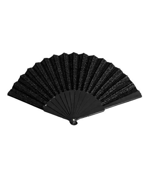 Abanico plegable con brillo