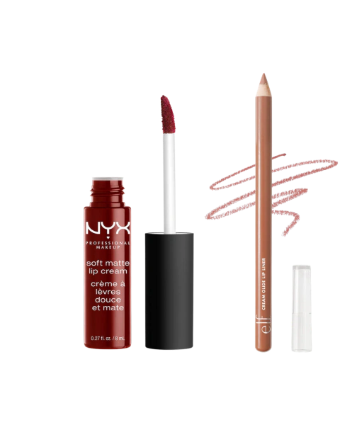 Lip combo Elf + Nyx 4