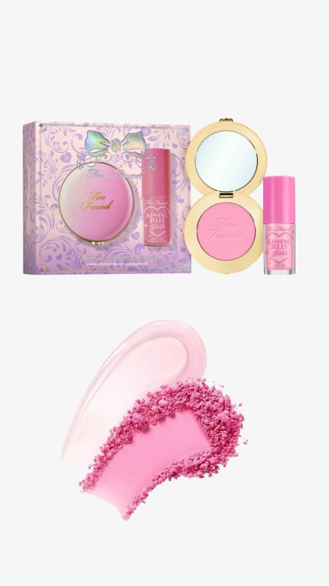 Too Faced Dream Lovers Blush & Kissing Jelly Lip Oil Set
