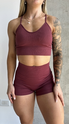 Short seamlesss Miami bordo en internet