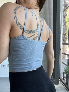 Muscu Cropped celeste - WE FITNESS