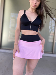 Short pollera Tennis rosa