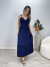 Vestido Alças Amarrações Liso Luiza