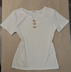 Blusa manga curta com laço - comprar online