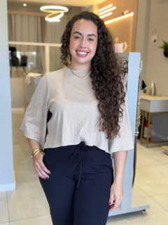 Cropped canelado básico - loja online