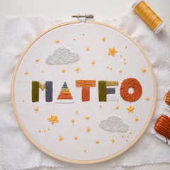 Personalized Geometric Name Embroidery on internet