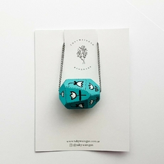 Collares de cuentas de madera pintado - Tuky Waingan Handmade