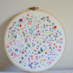 Cuadro Prado de flores delicado (obra única) - Tuky Waingan Handmade