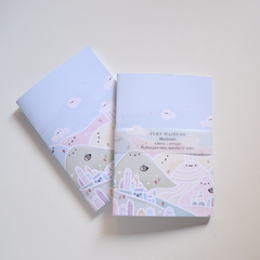 Libreta A6 Mundo Kawaii hecha a mano - Tuky Waingan Handmade