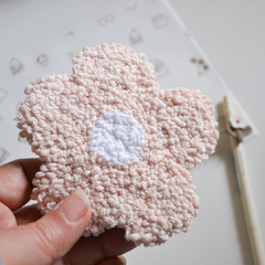 Alfombra de taza Flor hecha a mano - Tuky Waingan Handmade