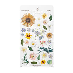 Hoja de 30 Stickers Botánicos para Bullet Journal - comprar online