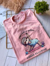 Camiseta Equilíbrio- rosa claro - comprar online