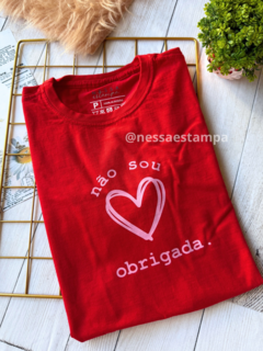 Camiseta não sou obrigada na internet