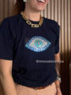 Camiseta olho grego- marinho - comprar online