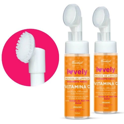 Mousse de Limpeza Vitamina C- Lovely Face Beautiful