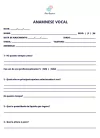 ANAMNESE VOCAL