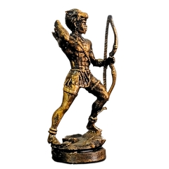 Oxossi Miniatura de 6 cm em resina Metal Color - comprar online