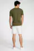 Camiseta de Algodão Egípcio Gola V Manga Curta Militar - comprar online