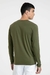 Camiseta de Algodão Egípcio Gola V Manga Longa Militar - comprar online