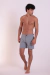 Shorts de Alfaiataria Xadrez Preto
