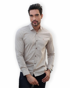 Camisa em Flamê 100% algodão Aparência de Linho Tecido Fino