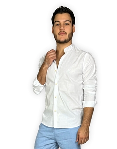Camisa Gola Padre Manga longa - Viscolinho - comprar online
