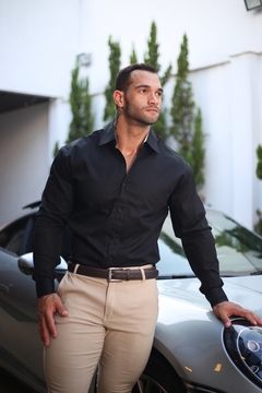 Camisa Manga Longa Básica - Detalhe Gola e Punho - MuscleFit - comprar online
