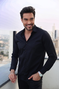 Camisa Social Clássica Slim - Tecido Misto - Anti Amassados - comprar online