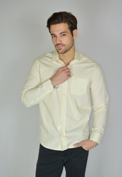 Imagem do Camisa Tradicional Manga Longa com Bolso - 100% Algodão