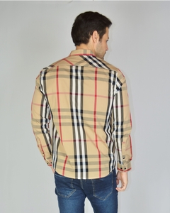 Camisa Xadrez Burbery Manga Longa 100% algodão