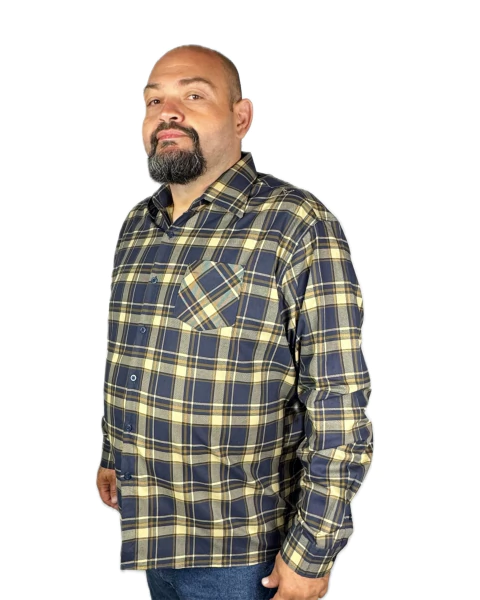 Camisa Xadrez várias cores - Plus Size Modelagem Clássica