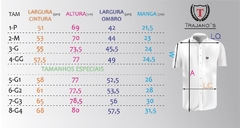 Camisa em Flamê 100% Algodão Estampa de Folhas Cinza - Verão - comprar online