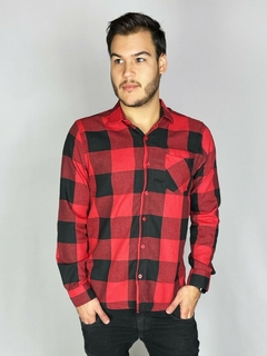 Imagem do Camisa Manga Longa Xadrez - Flanela com 1 bolso Frontal