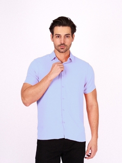Camisa Básica em Tecido Premium Texturizado -Não amarrota - comprar online