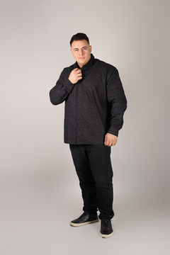Imagem do Camisa Plus Size Grande 100%Algodão Microestampa geométrica