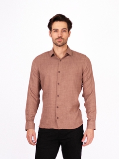 Camisa Manga Longa Tecido Premium Texturizado - Não amarrota
