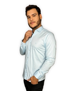 Camisa Básica Trajano's Manga Longa - Tricoline com Elastano - comprar online