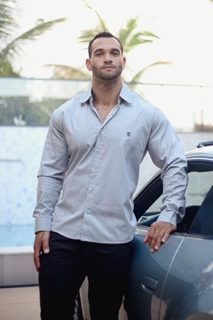 Imagem do Camisa Manga Longa Básica - Detalhe Gola e Punho - MuscleFit