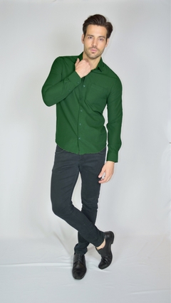 Camisa Manga Longa Básica -Tradicional - Tecido não amarrota - comprar online