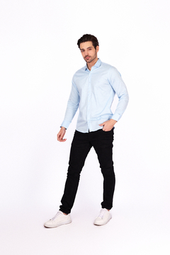 Camisa Básica Trajano's Manga Longa - Tricoline com Elastano - Trajano's