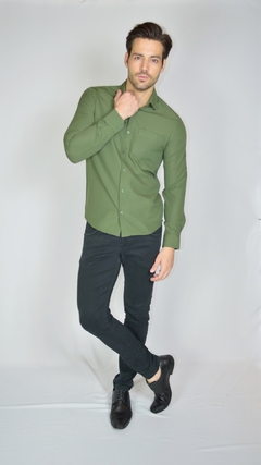 Camisa Manga Longa Básica -Tradicional - Tecido não amarrota - loja online