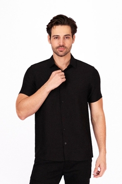 Camisa Básica em Tecido Premium Texturizado -Não amarrota - loja online