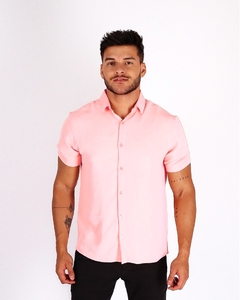 Camisa Básica em Tecido Premium Texturizado -Não amarrota - Trajano's