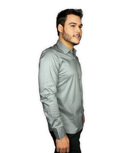 Camisa Básica Trajano's Manga Longa - Tricoline com Elastano - Trajano's