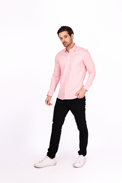 Camisa Básica Trajano's Manga Longa - Tricoline com Elastano na internet