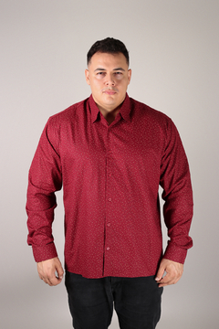 Camisa Plus Size Grande 100%Algodão Microestampa geométrica na internet